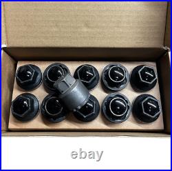 RANGE ROVER SPORT L494 VOGUE L405 DEFENDER 2020 On BLACK WHEEL LOCK NUTS SET