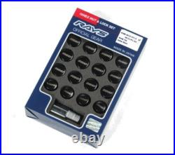RAYS 19HEX WHEELS NUTS & LOCK M14×1.5/black