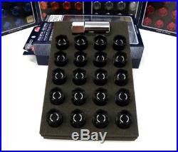 RAYS Black Locking Wheels Nuts Set M12x1.5
