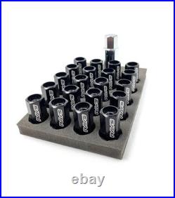 RAYS DURA WHEEL NUTS ALLOY L42 Locking M12 x 1.25 BLACK Subaru Nissan etc