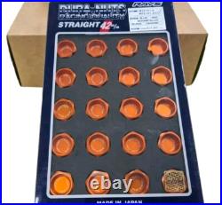 RAYS DURA WHEEL NUTS ALLOY L42 Locking M12 x 1.25 ORANGE Subaru / Nissan