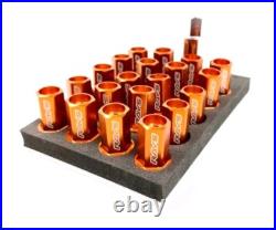 RAYS DURA WHEEL NUTS ALLOY L42 Locking M12 x 1.25 ORANGE Subaru / Nissan