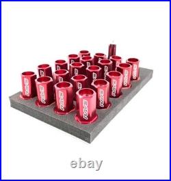 RAYS DURA WHEEL NUTS ALLOY L42 Locking M12 x 1.25 RED Subaru Nissan etc