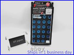 RAYS Genuine Dura Lug Nuts & Lock Set L37 M12 x 1.25 Blue 24PC
