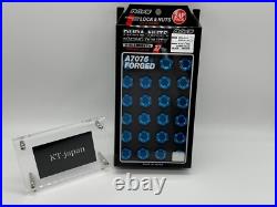 RAYS Genuine Dura Lug Nuts & Lock Set L37 M12 x 1.25 Blue 24PC