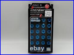 RAYS Genuine Dura Lug Nuts & Lock Set L37 M12 x 1.25 Blue 24PC