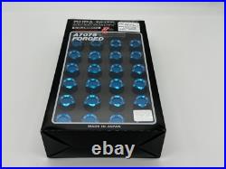 RAYS Genuine Dura Lug Nuts & Lock Set L37 M12 x 1.25 Blue 24PC