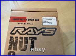RAYS Genuine Lug Nuts & Lock Set 19HEX L33 M14 x 1.5 Chrome 24PC