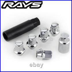 RAYS Steel Wheel Lug Nuts& Locks 17Hex M12x1.50 Thread 5 Holes Chrome 20PC New