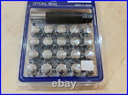 RAYS Steel Wheel Lug Nuts& Locks 17Hex M12x1.50 Thread 5 Holes Chrome 20PC Set