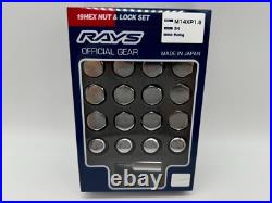 RAYS VOLK RACING 19 HEX WHEELS LOCK LUG NUTS 14X1.5 M14 1.5 L33 plating 20PC