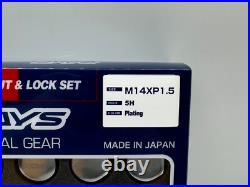RAYS VOLK RACING 19 HEX WHEELS LOCK LUG NUTS 14X1.5 M14 1.5 L33 plating 20PC