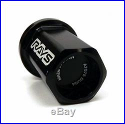 RAYS Wheels Black Locking Wheel Nuts Set M12x1.25