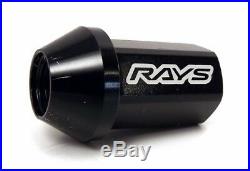 RAYS Wheels Black Locking Wheel Nuts Set M12x1.25