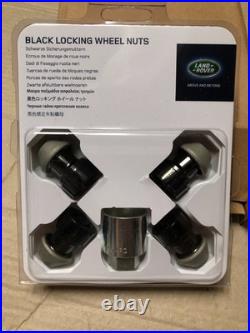 Range Rover Evoque Velar Discovery Sport Black Locking Wheel Nuts Kit Vplvw0072