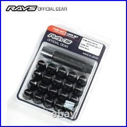 Rays Genuine 17HEX Wheel Rims Lug Nuts Lock Nut Set 31mm for 5H 20P BK 12x1.25