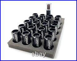 Rays L42 DURA Lock Wheel Nuts M12x1.25 Set of 20 Black