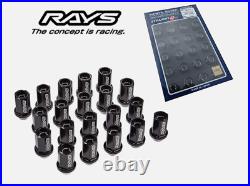 Rays L42 DURA Lock Wheel Nuts M12x1.5 Set of 20 Black new never fit