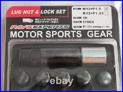 Rays Steel Wheel Nut Lug Set of 20, Inc Locking- 12 x 1.5 Honda Mitsubishi Ford
