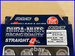 Rays Volk Racing Straight L42 Dura Wheels Lock Lug Nuts 12x1.25 1.25 Gun Metal