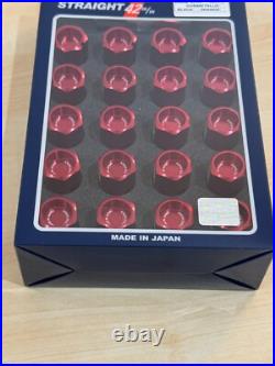 Rays Volk Racing Straight L42 Dura Wheels Lock Lug Nuts 12x1.25 Red