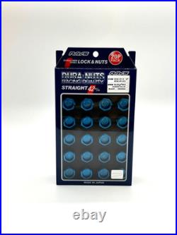 Rays Volk Racing Straight L42 Dura Wheels Lock Lug Nuts 12x1.5 Blue