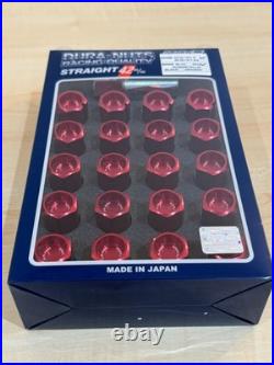 Rays Volk Racing Straight L42 Dura Wheels Lock Lug Nuts 12x1.5 Red