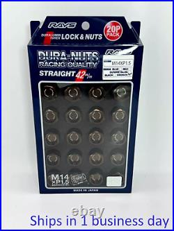 Rays Volk Racing Straight L42 Dura Wheels Lock Lug Nuts 14x1.5 M14 Bronze