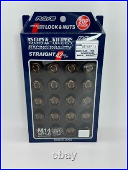 Rays Volk Racing Straight L42 Dura Wheels Lock Lug Nuts 14x1.5 M14 Bronze