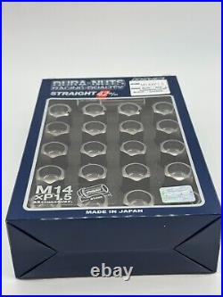 Rays Volk Racing Straight L42 Dura Wheels Lock Lug Nuts 14x1.5 M14 Gunmetallic