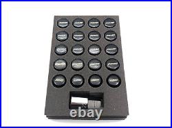 Rays Wheels Locking Nut Set 19HEX Nut & LOCK SET M12x1.5 5Hole BLACK (20pcs)