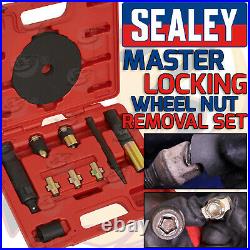 SEALEY Master Locking Wheel Nut Removal Set Stud Remover Tool Kit