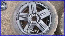 SET OF 15 ALLOY WHEELS & 185/55/15 TYRES & LOCKING NUTS Fits RENAULT CLIO MK2