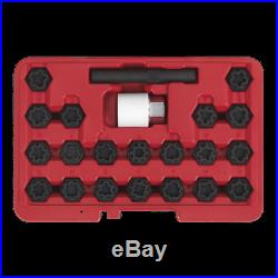 SX206 Sealey Locking Wheel Nut Key Set 22pc Audi Steering, Hub & Suspension