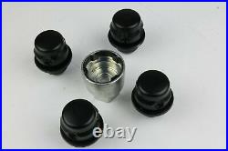 Satin BLACK Locking wheel nuts for Discovery 3, 4 or 5 2004 to now