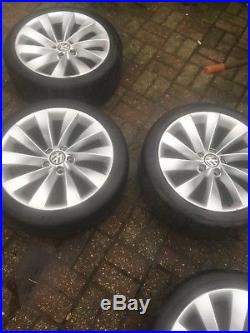 Scirocco alloy wheels with bolts and locking wheel nuts