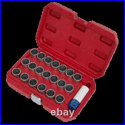 Sealey 21 Pieces Locking Wheel Nut Key Set BMW SX217