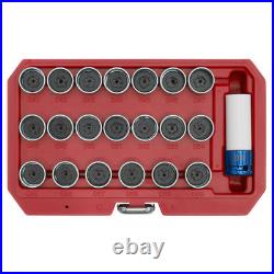 Sealey Locking Wheel Nut Key Set 1/2 Square Drive Socket 21 Pcs Fits BMW SX217