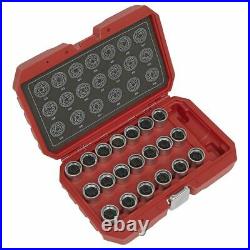 Sealey Locking Wheel Nut Key Set 20pc Sx219