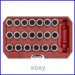 Sealey Locking Wheel Nut Key Set 20pc VAG Garage Storage Case
