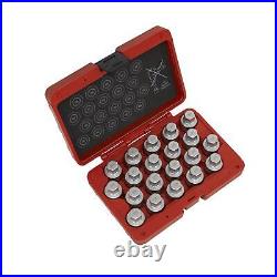 Sealey Locking Wheel Nut Key Set 20pc Vauxhall-C Garage Storage Case