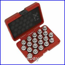 Sealey Locking Wheel Nut Key Set 20pc -a Sx214