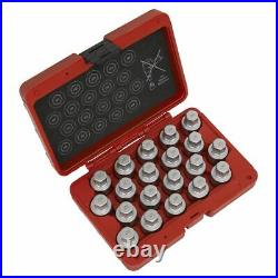 Sealey Locking Wheel Nut Key Set 20pc -c Sx216