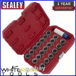 Sealey Locking Wheel Nut Key Set 21pc Audi Garage Storage Case