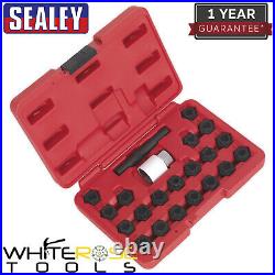 Sealey Locking Wheel Nut Key Set 22pc Audi Garage Storage Case