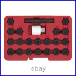 Sealey Locking Wheel Nut Key Set 22pc Audi Garage Storage Case