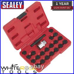 Sealey Locking Wheel Nut Key Set 22pc BMW Garage Storage Case