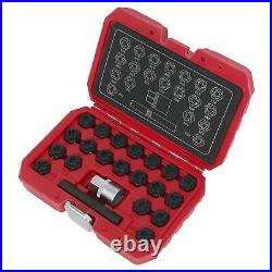 Sealey Locking Wheel Nut Key Set 22pc VAG Garage Storage Case