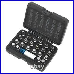 Sealey Locking Wheel Nut Key Set 23pc VAG Garage Storage Case