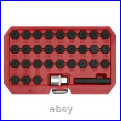 Sealey Locking Wheel Nut Key Set 32 Pieces Mercedes SX213